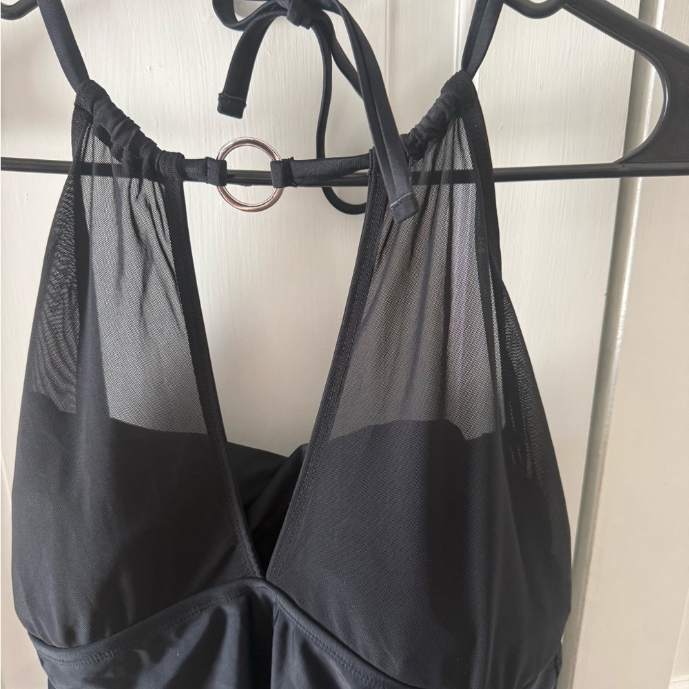 Aqua Couture Elegant Black One-Piece Swimsuit View 4